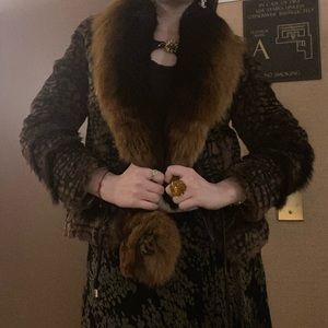 Flattering faux fur coat